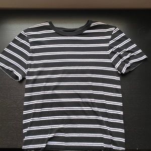 H&M Striped T Shirt (Black/White)